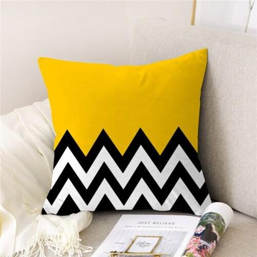 45*45CM Peach Skin Velvet Cushion Cover Soft Solid Colors Soft Geometric Patterns Pillowcase Home Chair Sofa Decor Pillow Cover