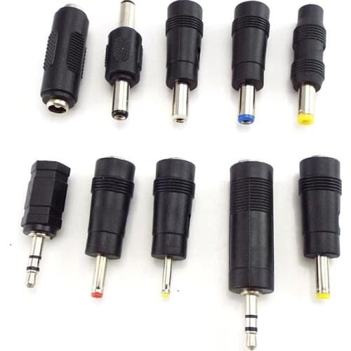 5pcs DC 5.5X 2.1mm 2.5mm 3.5mm 1.35mm Female to Male to Female Connectors Adapter Power Adaptor 6.5mm M/M F/M Jack Plug