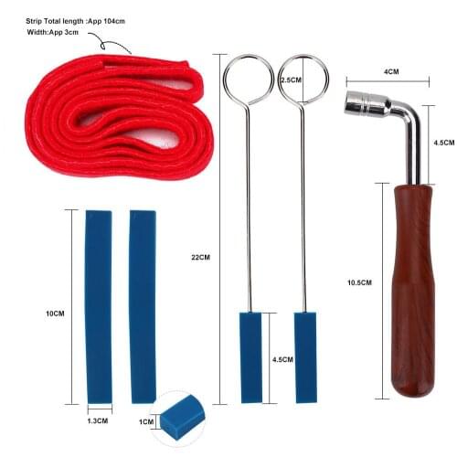 6Pcs Piano Tuning Lever Tools Kit Mute Hammer DIY Set Piano Parts SAL99