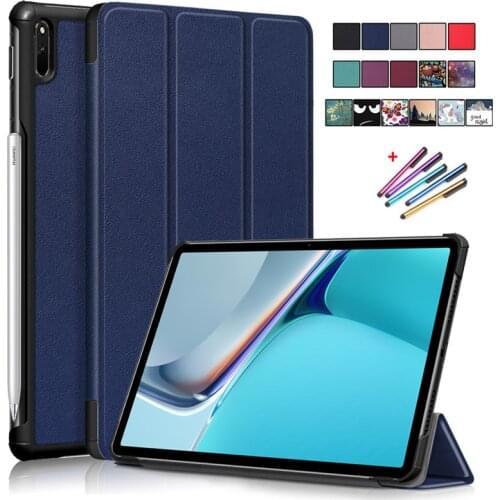 Case For Huawei Matepad 11 2021 Smart Cover Tri-Fold PU Leather Stand Tablet Funda For Huawei MatePad 11 Case 2021 Coque