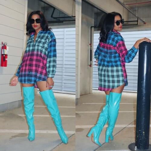 Модные платья в клетку DAILOU China At AliExpress