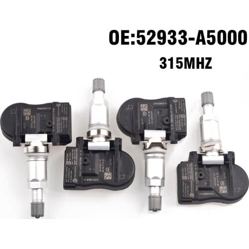 4 PCS Car Tire Pressure Monitor Sensor TPMS 315MHZ for Hyundai Elantra 2010-2018 for Kia Cadenza Optima Sorento Soul Forte