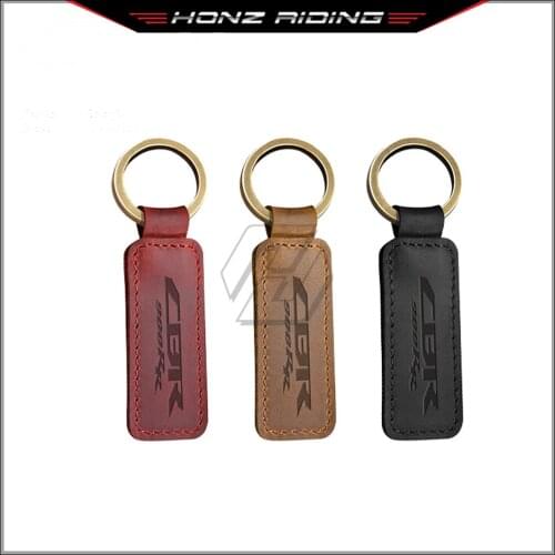 For Honda CBR900RR CBR 900RR Motorcycle Keychain Cowhide Key Ring