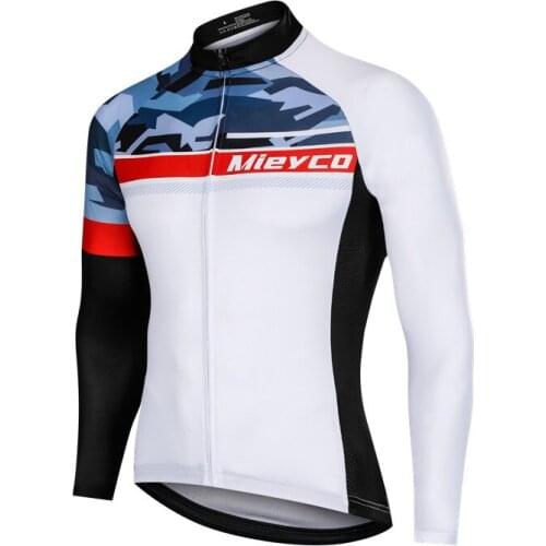 Mieyco Mens Cycling Jersey Long Sleeve Outdoor Sports Bicycle Clothing Ropa Ciclismo Summer Spring Cycling Tops Jackets Racing