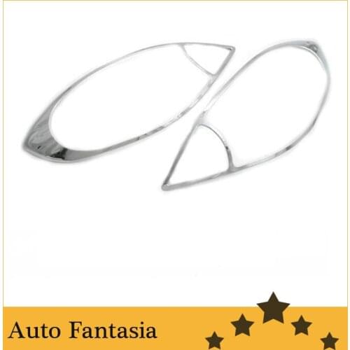 Chrome Head Light Cover for Nissan Versa / Pulsar / Sunny Sedan 2012 Up