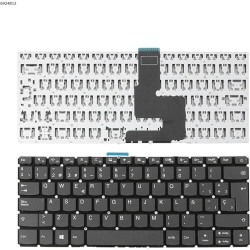Spanish Laptop Keyboard for LENOVO IdeaPad 320-14ISK 320S-14IKB 320S-14IKBR GRAY Without FRAME, Without Foil