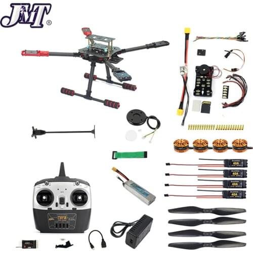 JMT 4-Axis RC Quadrotor PIX PX4 32 Bits Filght control 560mm Foldable Frame 1455 Props 700KV Motor 40A ESC AT9S Radio
