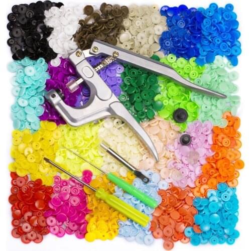 20-150Sets Round Plastic Snaps Button Fasteners T5 12mm Garment Accessories For Baby Clothes Clips Quilt Cover Sheet Button