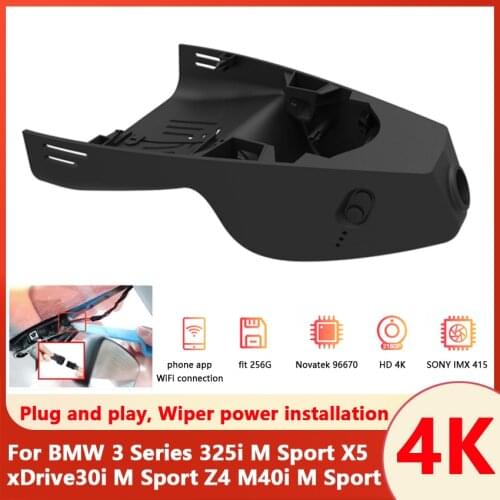 Easy Installation Car DVR Dash Camera Video Recorder Camera For BMW 3 Series 325i M Sport X5 xDrive30i M Sport Z4 M40i M Sport