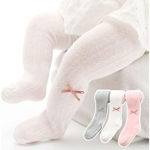 Summer Pantyhose Newborn Cotton Body-Stocking Baby Thin Section Small Childrens Summer Tights Princess Stockings