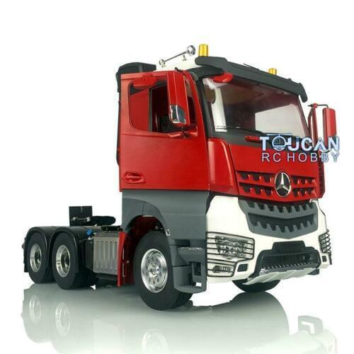 1/14 LESU RC Metal 6*6 Chassis Motor Hercul 3363 Cabin Tractor Truck Painted THZH0817-SMT3