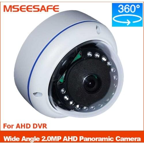 Mseesafe IR Dome CCTV AHD 2Megapixel 360 Degree Panoramic Camera Home Security Surveillance Connect With HD 960P 1080P AHD DVR