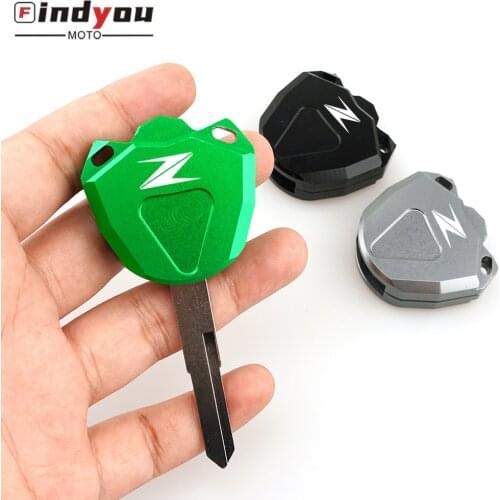 2021 NEW Motorcycle CNC Key Case Cover Shell For KAWASAKI Z125 Z250 Z300 Z400 Z650 Z750 Z800 Z900 Z1000 (Key Without chip)