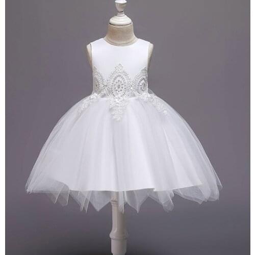 Girls Princess Dresses Baby Birthday Clothing 2-12 Year 6 Color Floral Wedding Party Clothes Children Flower Girl Dress Vestido