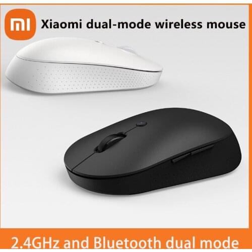 Xiaomi dual-mode portable wireless mute Bluetooth mouse with side keys, suitable for notebook computers