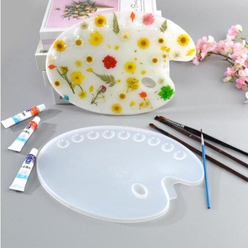 New Type Transparent Silicone Mold Decoration Craft For DIY Painting Board Palette Epoxy Resin Mold