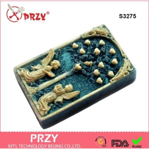 Angel tree Silicone molds soap mold silicone soap molds silica gel die angel tree Aroma stone moulds angel trees candle mould