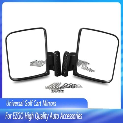 Folding Side View Mirror For Golf Carts Universal Golf Cart Mirrors For Club Car For EZGO High Quality Auto Accessories