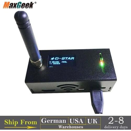 Assembled MMDVM Hotspot Support P25 DMR YSF + Raspberry pi + OLED + Antenna + Case for Remote Walkie Talkie