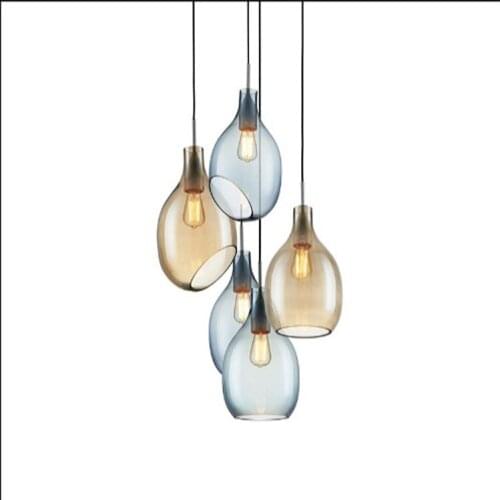 Modern led iron e27 pendant light nordic light living room lights industrial lamp bedroom