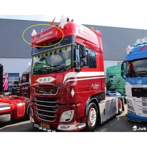 Remote control scania truck roof advertising light box / sun shield led lamps for tamiya 1:14 scale trailer R620 56323 R470 R730