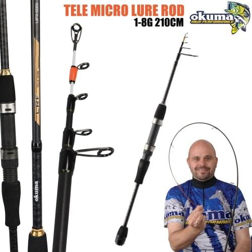 Okuma Telescopic Micro Lure 1-8g 210cm Fishing Rod