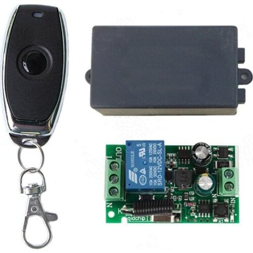 433Mhz Universal Wireless Remote Control Light Switch AC 110V 220V 1CH Relay Receiver Module & 433 MHz RF Button Remote Controls