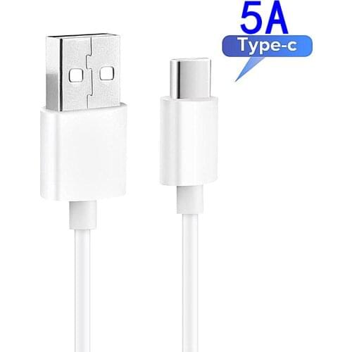 5A Fast Charging Charger For Samsung A51 A71 A70 A50 A50s A21s A30s A40 S8 S9 S10 S20 Note 8 9 10 Type C USB Super Charge Cable