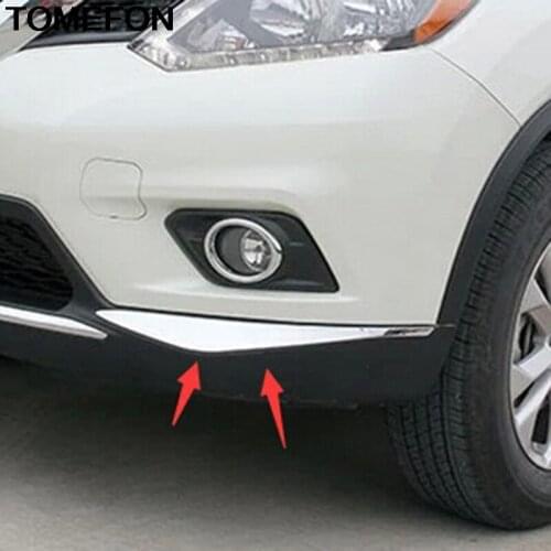 TOMEFON For Nissan X-Trail Rogue T32 2014 2015 2016 2017 2018 Front Bumper Protector Cover Trim Exterior Accessories Styling