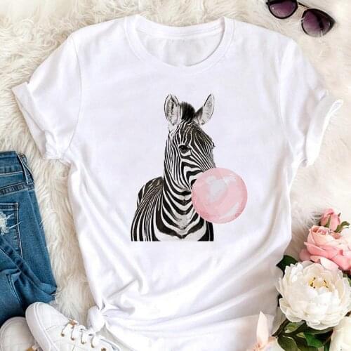 Women Casual Cute 90s White New Cartoon Summer Fashion Short-sleeved Lady Clothes Tops White Tees Female Tshirt T-Shirt