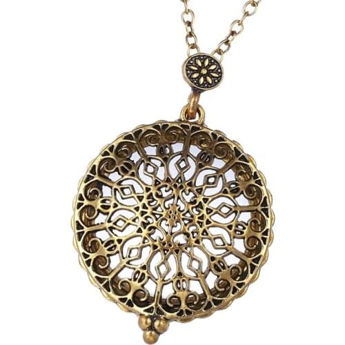 Ladies Necklace With Dreamcatcher Pendant, Personality Hollow Loupe Clavicle Chain Sweater Chain For Doctors, Collectors