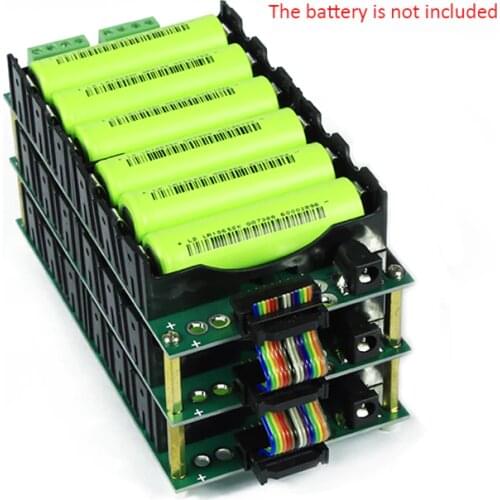 3S 6S Series Welding-free BMS Protection Board 12V24V Battery Management System 18650 Battery Box
