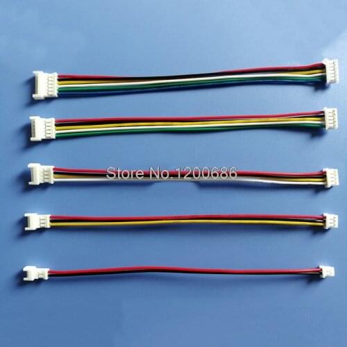 100MM 10CM JST1.25 1.25 1.25MM Pin Male Female Series connector Female Double Connector with Wire 1007 28 AWG AWG#28