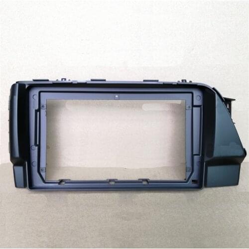 Car Fascias Navigation Fascia Dash Frame Kit Panel For 9" Android Multimedia Player For Hyundai Verna 2017 2018 2019