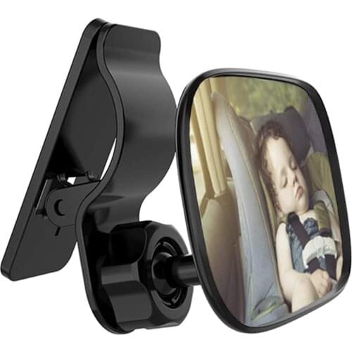 Car Back Seat View Baby Mirror 2 in 1 Mini Children Rear Convex Mirror Adjustable Auto Kids Monitor Car Accessories