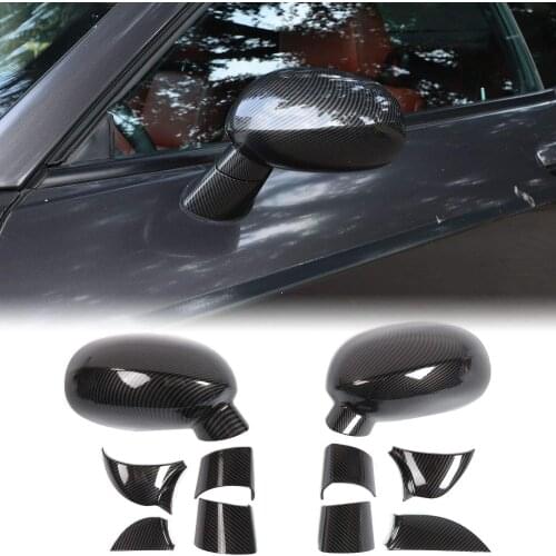 Car Accessories Rear View Side Mirror Cover RearView Mirror Cover Cap Trim ABS Carbon Fiber For Dodge challenger 2009 2010~2020