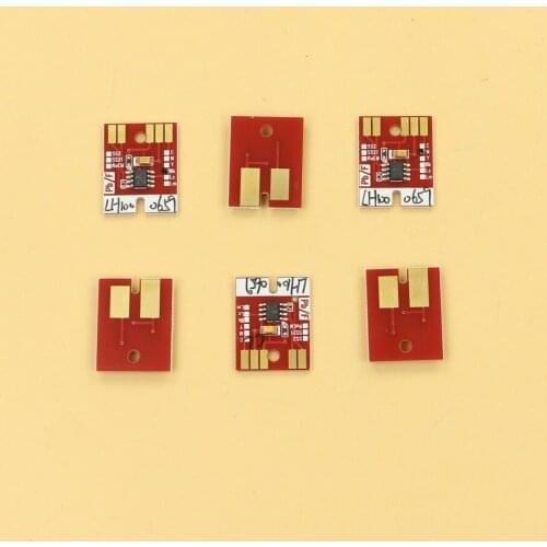 Free shipping !!! LH100 0659 permanent chips for Mimaki UJF3042 UJF6042 printer BK C M Y W W Clear primer chip