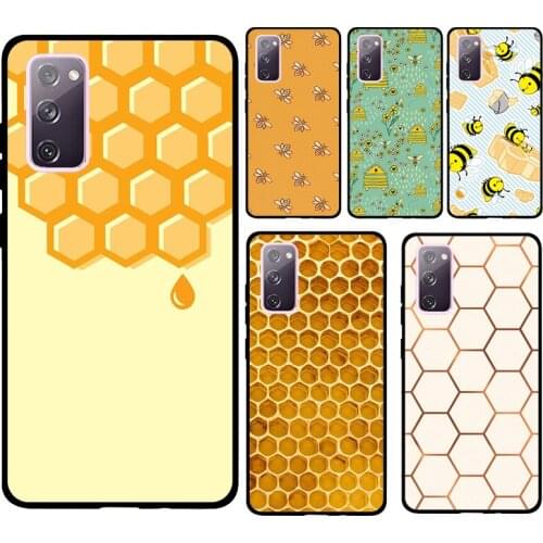 Honey Comb Soft Case For Samsung Galaxy S21 Ultra S20 FE Note 20 Note 10 Plus S8 S9 S10 Phone Cover