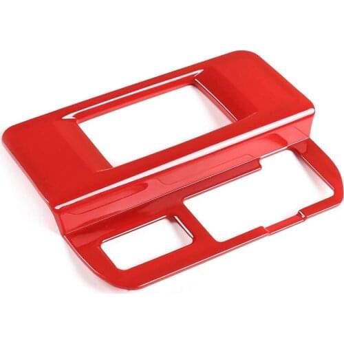For Toyota Tacoma 2015-2020 Car Fog Light Switch Control Button Panel Cover Trim Frame Accessories, Red