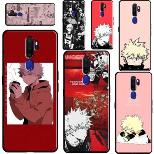 Bakugou katsuki aesthetic anime Phone Case For OPPO A5 A9 A31 A53 2020 A52 A72 A15 A83 A91 A1K A5S Reno2 Z Find X2 X3 Pro