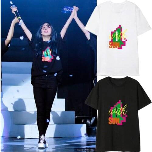 Korean Fashion Kpop Clothes Mamamoo Kpop T Shirt Womens Clothing Harajuku Female Tops Tee Camiseta Mujer Tshirts Plus Size