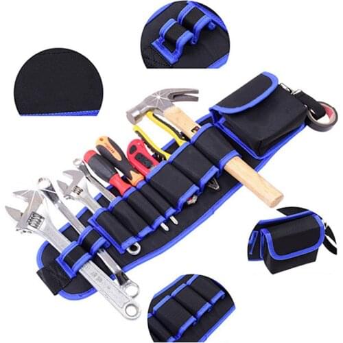 Multi-pocket Waist Bag Telecommunications Electrician 600D Water proof Cloth Rivet fixed Tool Bag Belt Utility Kit Pocket Pouch