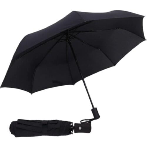 New Full Automatic Umbrella Rain Women Men 3Folding Light and Durable 8K Strong Umbrellas Kids Rainy Sunny Wholesale Price U0810