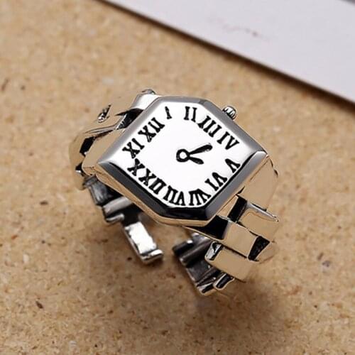 Evimi 925 Sterling Silver Engagement Rings New Fashion Creative Roman Numerals Vintage Punk Party Jewelry Gifts for Women