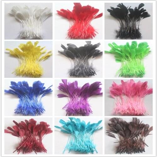 Hot sales 20pcs/lot beautiful 5-7 inch/12-18cm rooster feathers jewelry accessories wholesale 16 Color