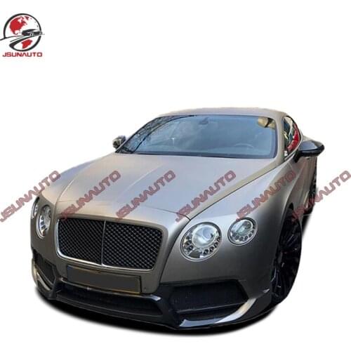 Fit For Bentley Continental GT 2012-2015 Carbon Fiber Body Kit V Style Front Bumper Side Skirts Rear Diffuser Spoiler Auto Part