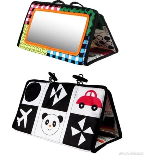 Infant Baby Car Seat Back Hanging Folding Mirror Travel Portable Cute Cartoon Patterns Toddlers Learn Cognitive JY15 21 Dropship