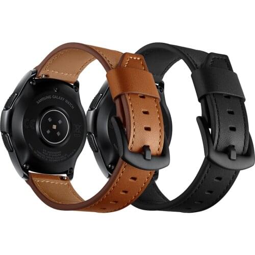 Genuine Leather Knife tail series strap for samsung galaxy watch 42mm 46mm band 20mm 22mm watchbands for gear s3 s2 classic