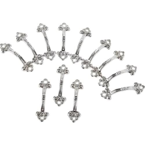 12pcs Furniture Handle Knobs For Drawer Wooden Jewelry Box Furniture Hardware Handle Cabinet Pulls