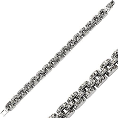 Silverlina Silver Marcasite Sterling Bracelet